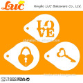 [Customized Design]9 inches love key and lock letter stencil set LRX038